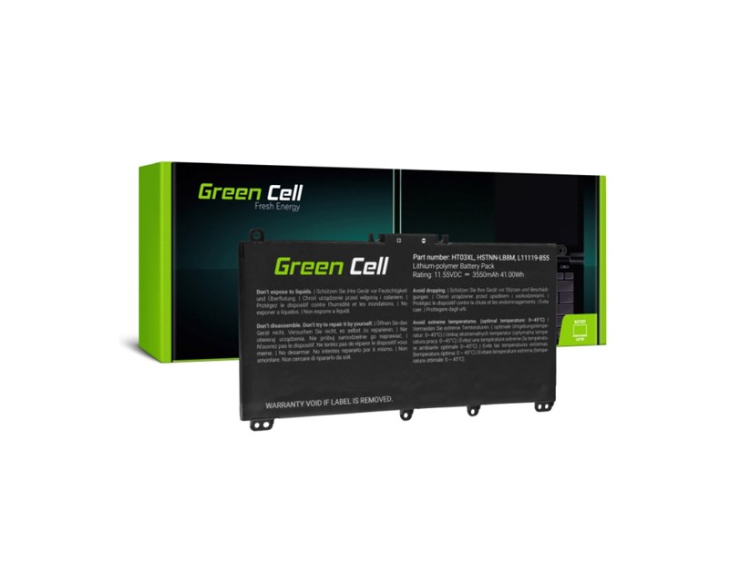 Green Cell (HP163) baterija 3550 mAh,11.55V HT03XL do HP 240 G7 245 G7 250 G7 255 G7, HP 14 15 17, HP Pavilion 14 15
