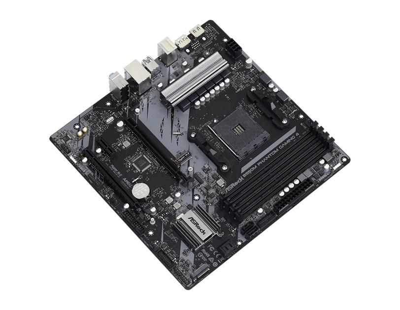 Asrock AMD B550M Phantom Gaming 4, S. AM4, 4× DDR4/ 4733 MHz(OC), PCIe 4.0, DP/HDMI, mATX