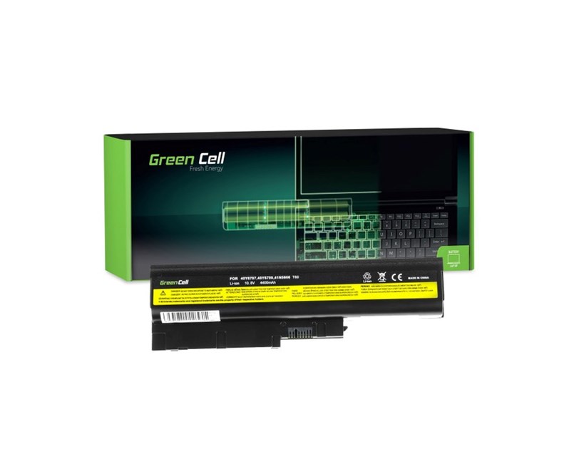 Green Cell (LE01) baterija 4400 mAh,10.8V (11.1V) 42T4504 42T4513 za IBM Lenovo ThinkPad T60 T61 R60 R61