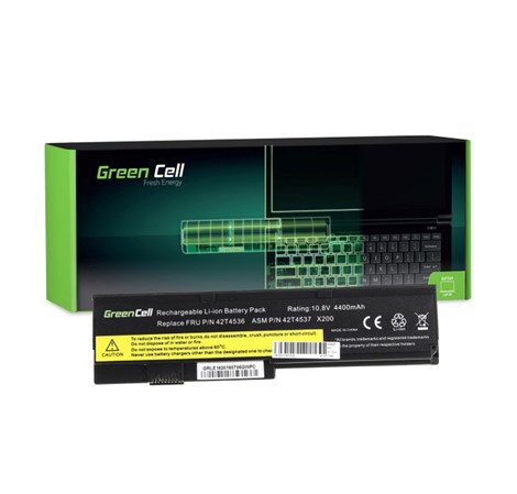 Green Cell (LE16) baterija 4400 mAh,10.8V (11.1V) 42T4650 za IBM Lenovo ThinkPad X200 X201 X201i