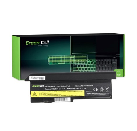 Green Cell (LE22) baterija 6600 mAh,10.8V (11.1V) 42T4650 za IBM Lenovo ThinkPad X200 X201 X201i