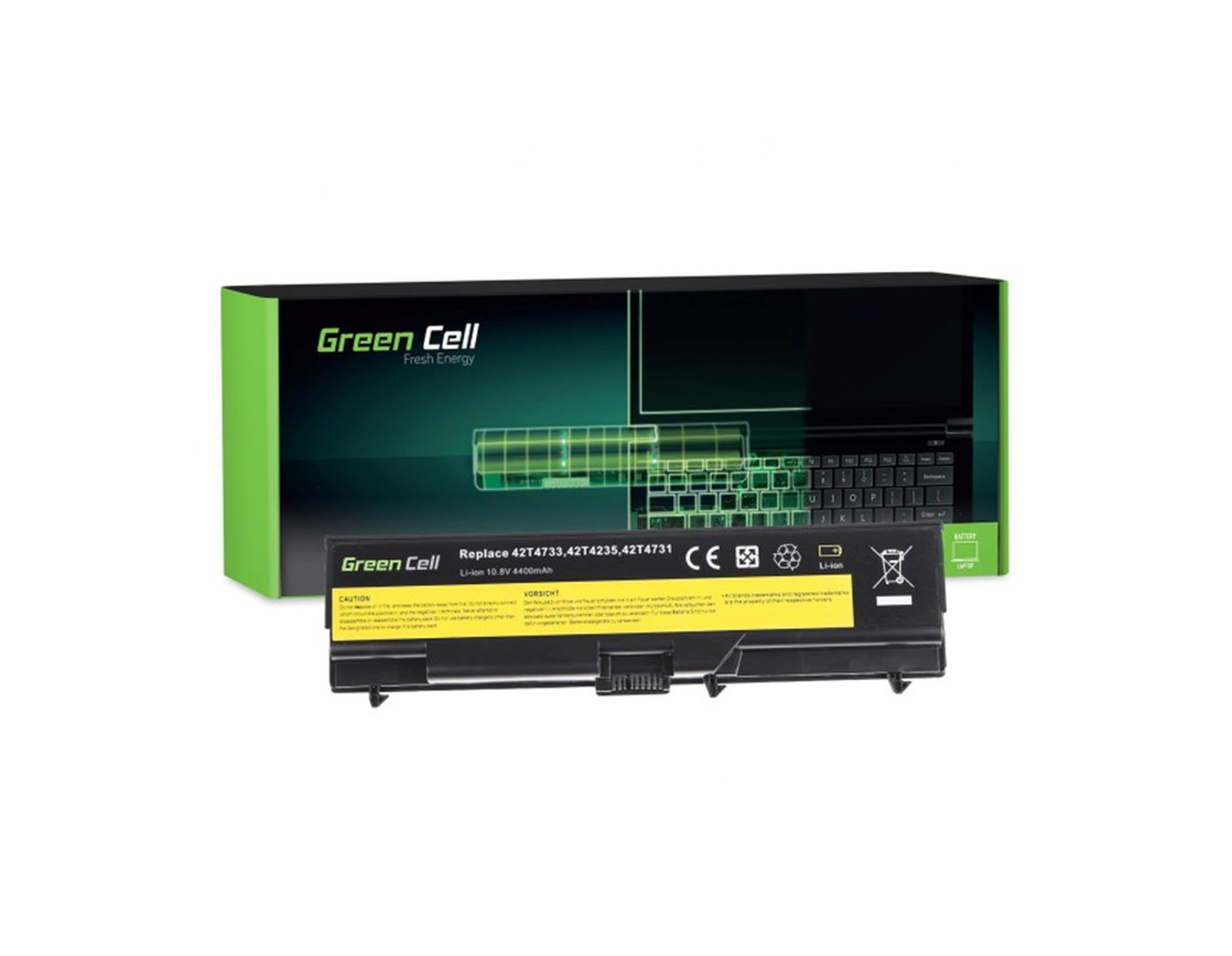 Green Cell (LE49) baterija 4400 mAh,10.8V (11.1V) 45N1001 za IBM Lenovo ThinkPad L430 L530 T430 T530 W530