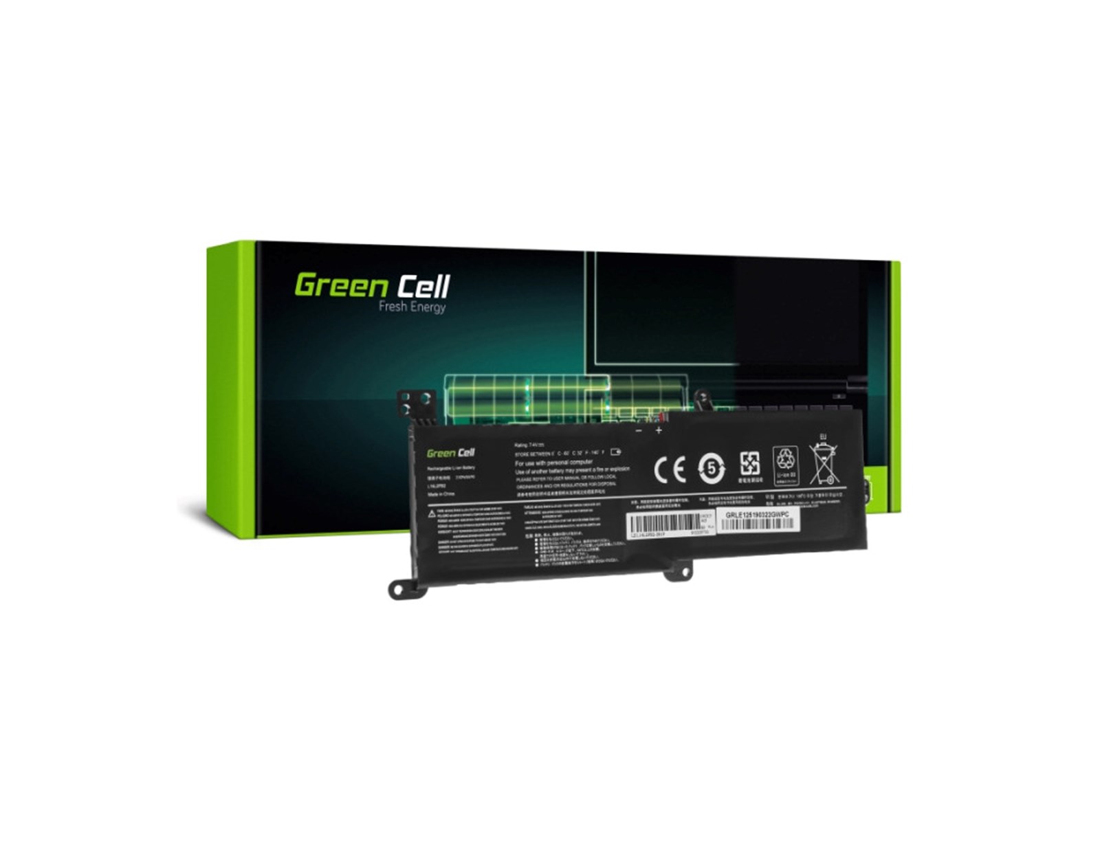 Green Cell (LE125) baterija 3500 mAh, 7.4 V za Lenovo IdeaPad 320-14IKB 320-15ABR 320-15AST 320-15IAP 320-15IKB 320-15ISK 330-15IKB 520-15IKB