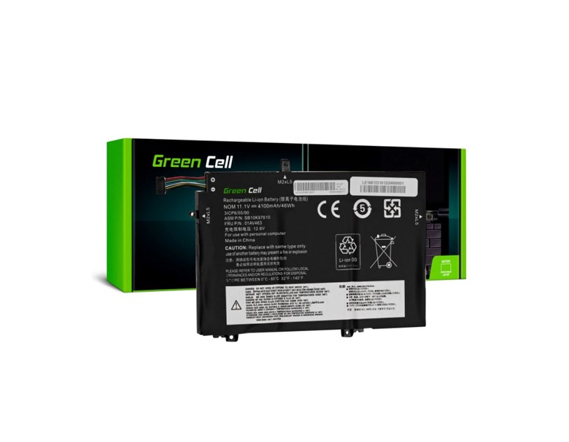 Green Cell (LE168) baterija 4100 mAh,10.8V (11.1V) L17M3P53 za Lenovo ThinkPad L480 L490 L580 L590 L14 L15 Gen 1 Gen 2