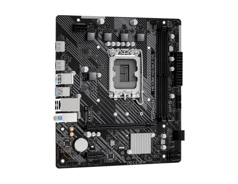 ASRock MB H610M-H2/M.2 D5 S.1700,2× DDR5/5600MHz, PCIe 4.0, G-LAN, 2×HDMI, mATX