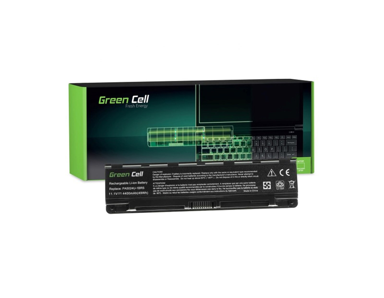 Green Cell (TS13) baterija 4400 mAh,10.8V (11.1V) PA5024U-1BRS za Toshiba Satellite C850 C855 C870 L850 L855