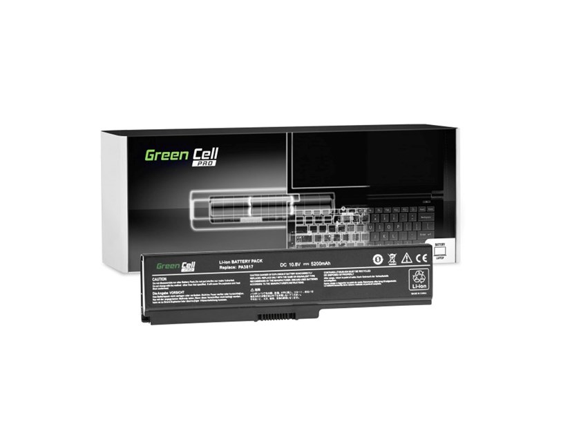 Green Cell PRO (TS03PRO) baterija 5200 mAh, 10.8V (11.1V) PA3817U-1BRS PA3634U-1BRS za Toshiba Satellite C650 C650D C660 C660D L650D L655 L750