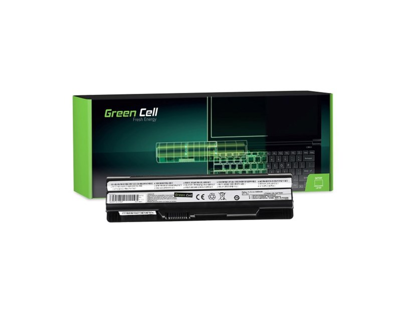 Green Cell (MS05) baterija 4400 mAh, 11.1V za MSI CR650 CX650 FX600 GE60 GE70 (crna)
