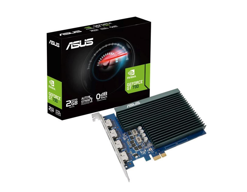 Asus GeForce GT730 2GB GDDR5/64-bit PCIe 2.0, 4×HDMI 1.4b