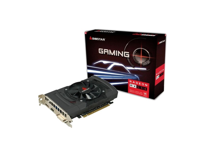 Biostar AMD Radeon RX550 4GB GDDR5/128-bit, PCIe 3.0, DVI/HDMI/DP