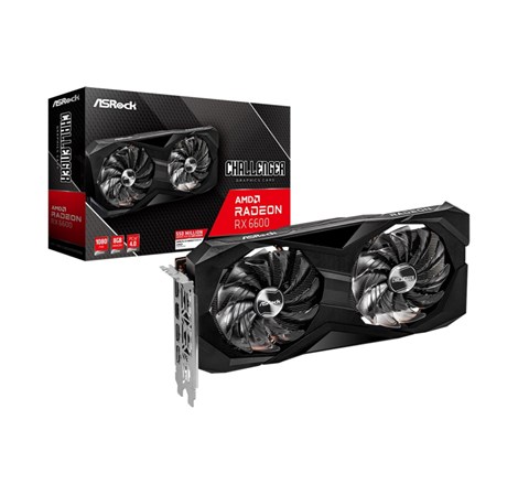 ASRock Radeon RX6600 Challenger D 8GB GDDR6/128-bit, PCIE 4.0, 3×DP/HDMI 