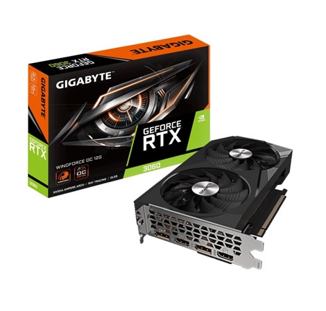 Gigabyte GeForce RTX 3060 WINDFORCE OC, 12GB GDDR6/ 192bit, PCIe 4.0, 2×HDMI/2×DP