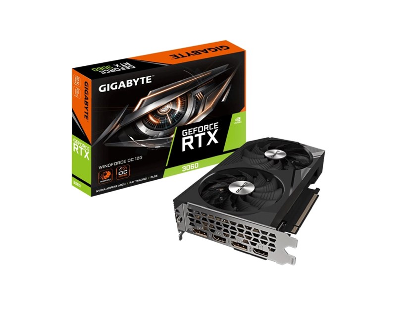 Gigabyte GeForce RTX 3060 WINDFORCE OC, 12GB GDDR6/ 192bit, PCIe 4.0, 2×HDMI/2×DP