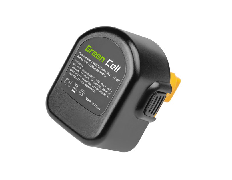 Green Cell (PT52) baterija 3000 mAh, DE9037 PS130 za DeWalt and Black&Decker 12V 3000 mAh