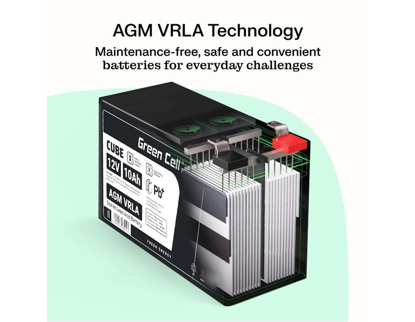 Green Cell (AGM01) baterija AGM 6V/12Ah