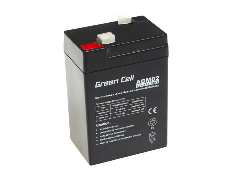 Green Cell (AGM02) baterija AGM 6V/4.5Ah