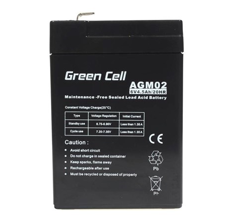 Green Cell (AGM02) baterija AGM 6V/4.5Ah