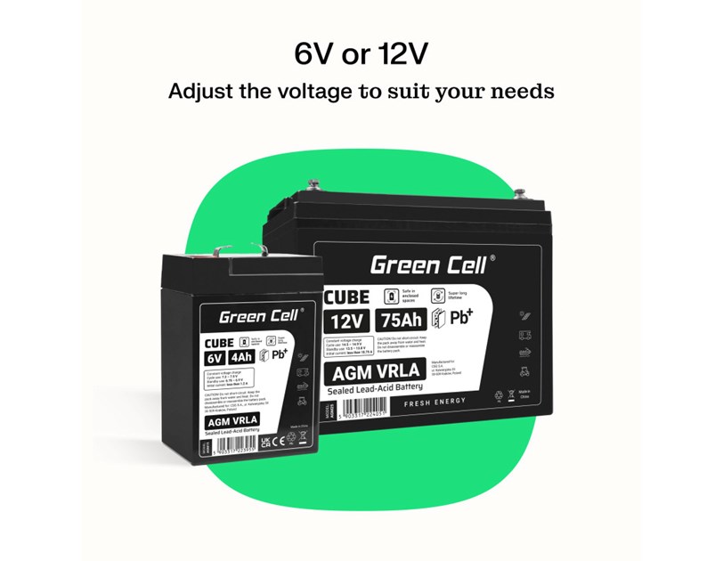 Green Cell (AGM05) baterija AGM 12V/7.2Ah