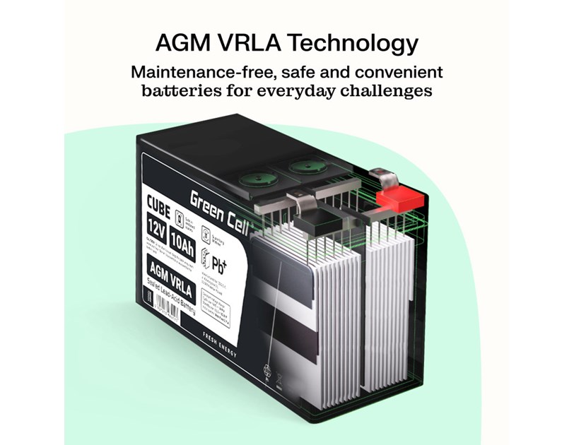 Green Cell (AGM05) baterija AGM 12V/7.2Ah