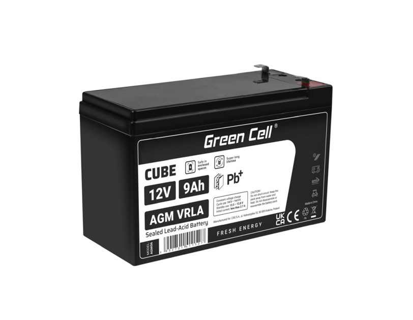 Green Cell (AGM06) baterija AGM 12V/9Ah