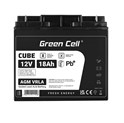 Green Cell (AGM09) baterija AGM 12V/18Ah