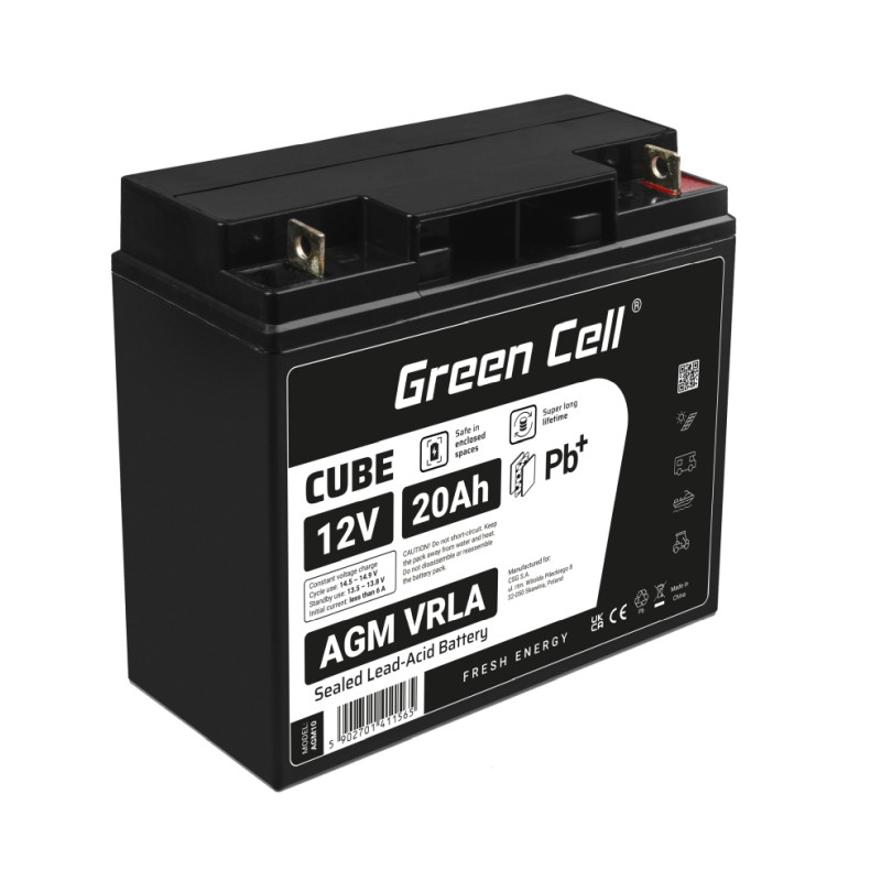 Green Cell (AGM10) baterija AGM 12V/20Ah