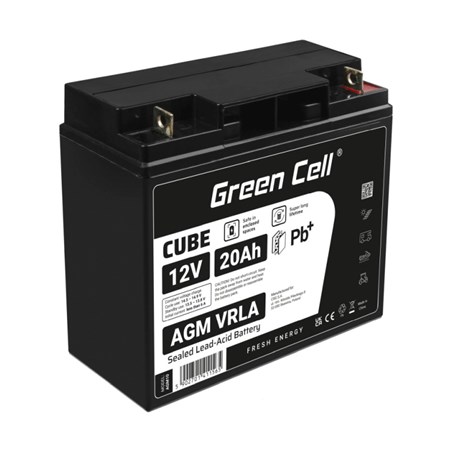Green Cell (AGM10) baterija AGM 12V/20Ah