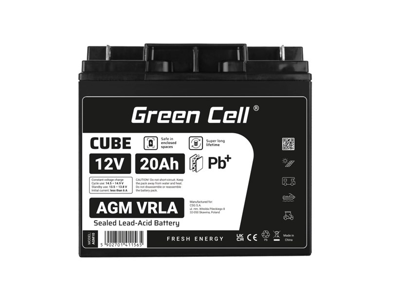 Green Cell (AGM10) baterija AGM 12V/20Ah