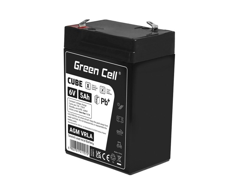Green Cell (AGM11) baterija AGM 6V/5Ah