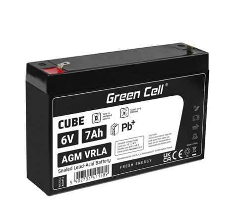 Green Cell (AGM12) baterija AGM 6V/7Ah