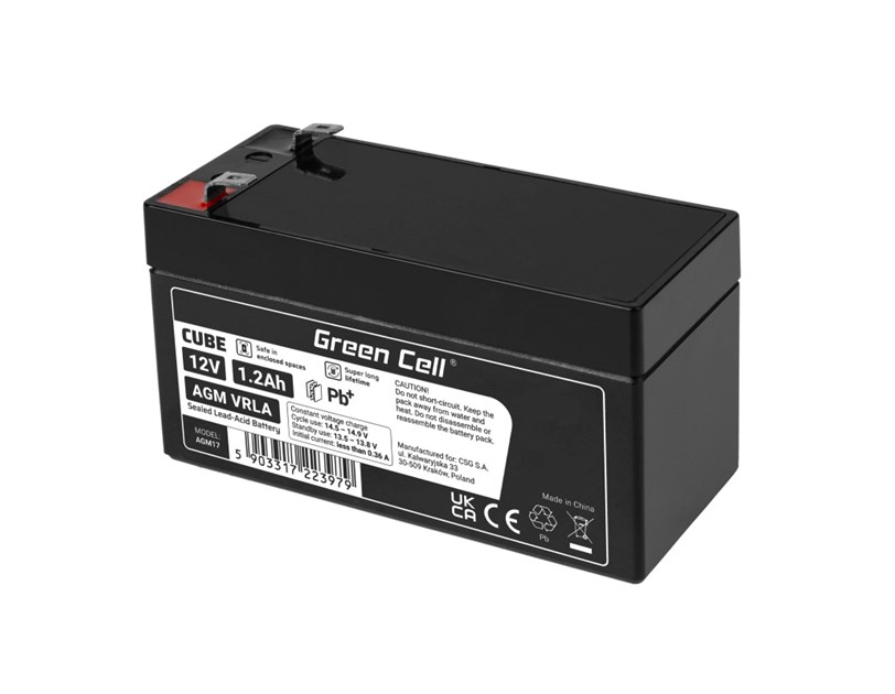 Green Cell (AGM17) baterija AGM 12V 1,2Ah