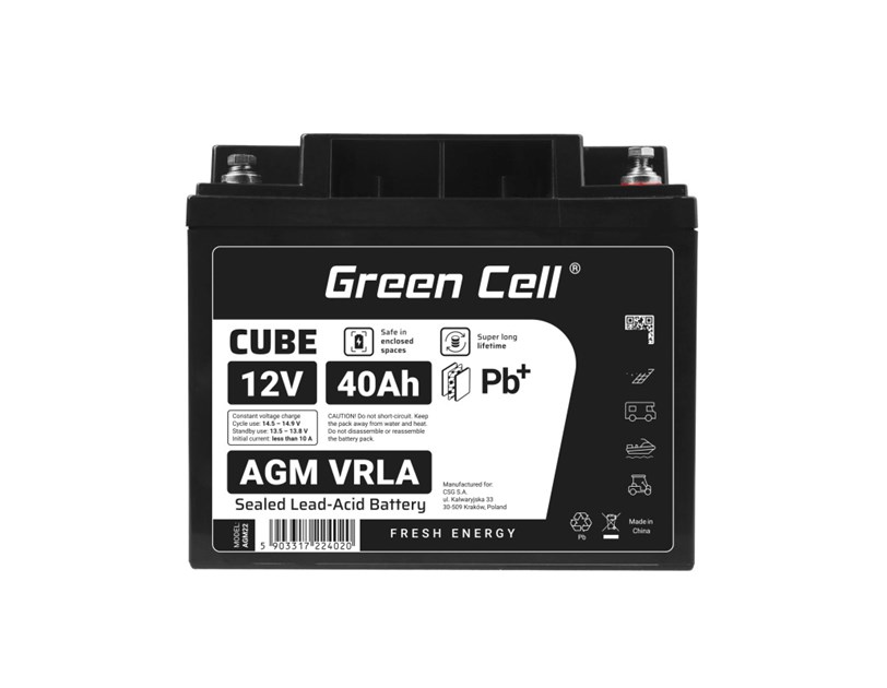 Green Cell (AGM22) baterija AGM 12V/40Ah