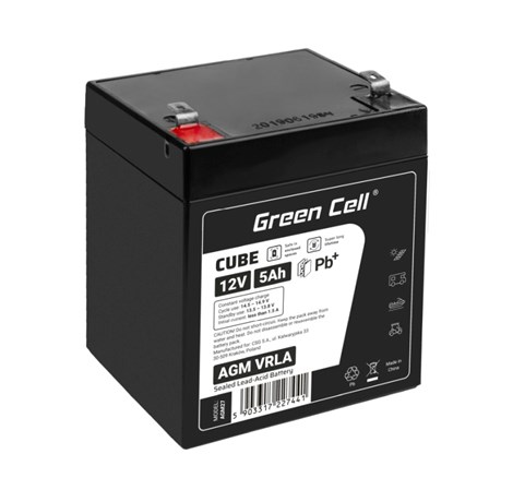 Green Cell (AGM27) baterija AGM 12V/5Ah