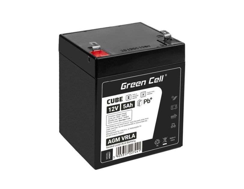Green Cell (AGM27) baterija AGM 12V/5Ah