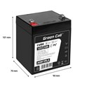 Green Cell (AGM27) baterija AGM 12V/5Ah