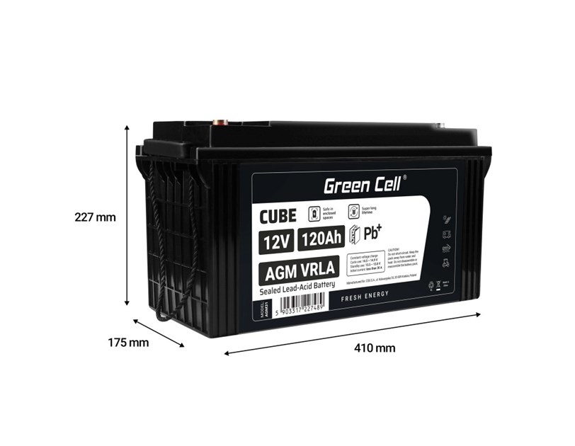 Green Cell (AGM31) akumulator 12V/120Ah