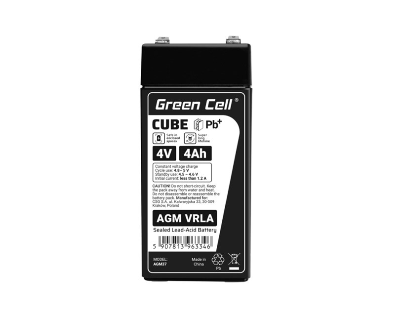 Green Cell (AGM37) baterija AGM 4V/4Ah