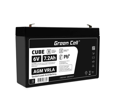 Green Cell (AGM39) baterija AGM 6V/7.2Ah