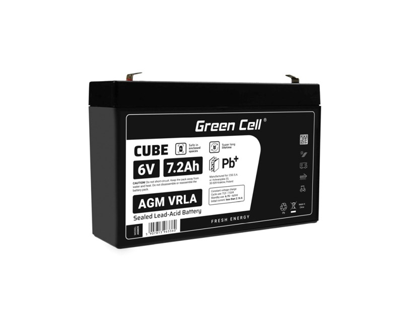 Green Cell (AGM39) baterija AGM 6V/7.2Ah