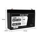 Green Cell (AGM39) baterija AGM 6V/7.2Ah