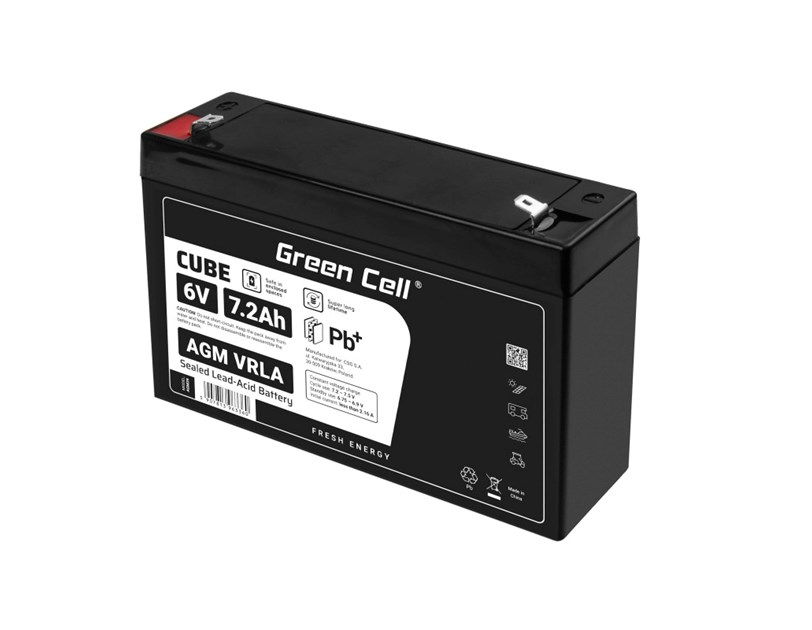 Green Cell (AGM39) baterija AGM 6V/7.2Ah