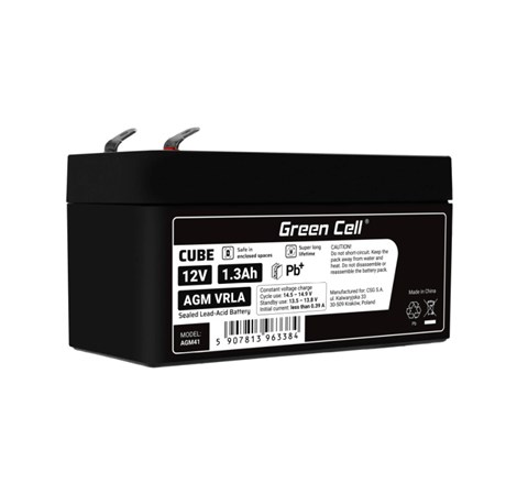 Green Cell (AGM41) baterija AGM 12V/1.3Ah