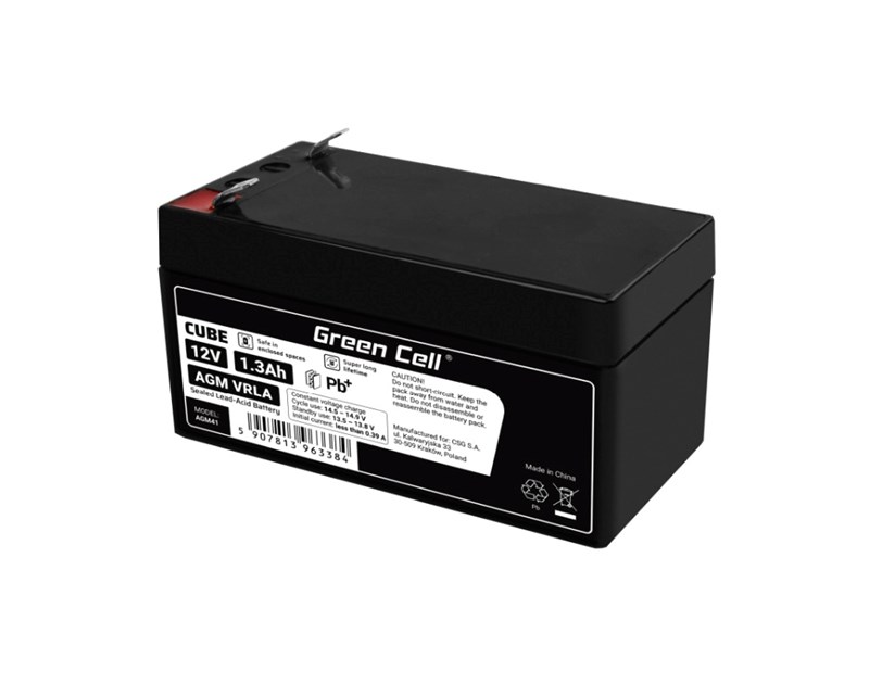 Green Cell (AGM41) baterija AGM 12V/1.3Ah