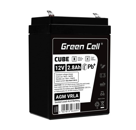 Green Cell (AGM42) baterija AGM 12V/2.8Ah