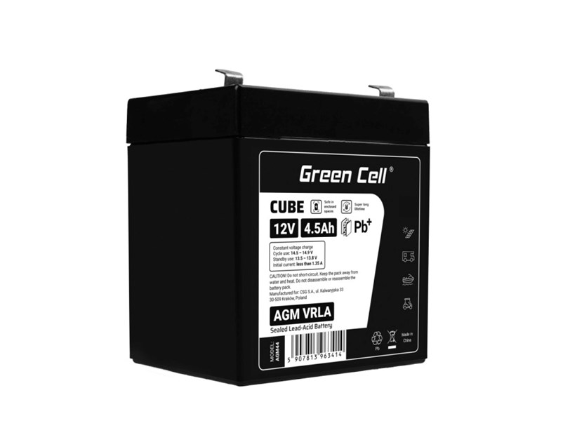 Green Cell (AGM44) baterija AGM 12V/4.5Ah