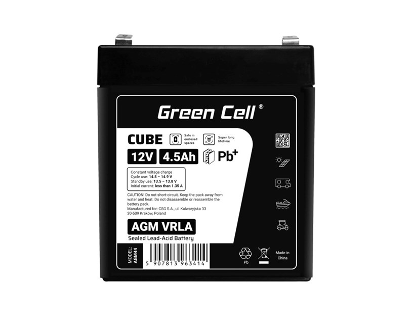 Green Cell (AGM44) baterija AGM 12V/4.5Ah
