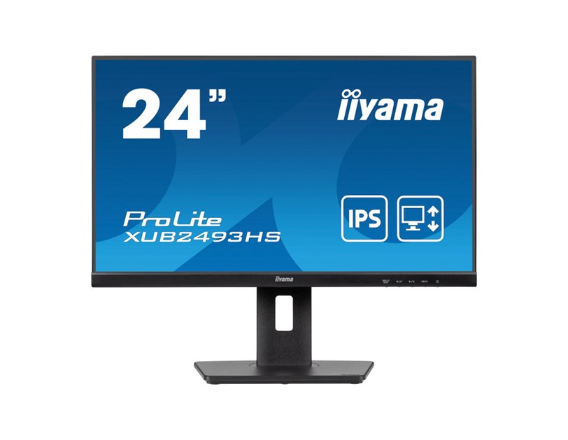 IIYAMA 24" XUB2493HS-B6 FHD (1920×1080) IPS, Pivot, 100Hz, 16:9, 0.5ms, 250 cd/m2, 1300:1, HDMI/DP, zvučnici, crni