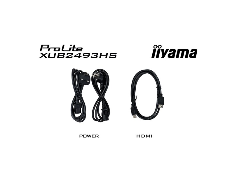 IIYAMA 24" XUB2493HS-B6 FHD (1920×1080) IPS, Pivot, 100Hz, 16:9, 0.5ms, 250 cd/m2, 1300:1, HDMI/DP, zvučnici, crni
