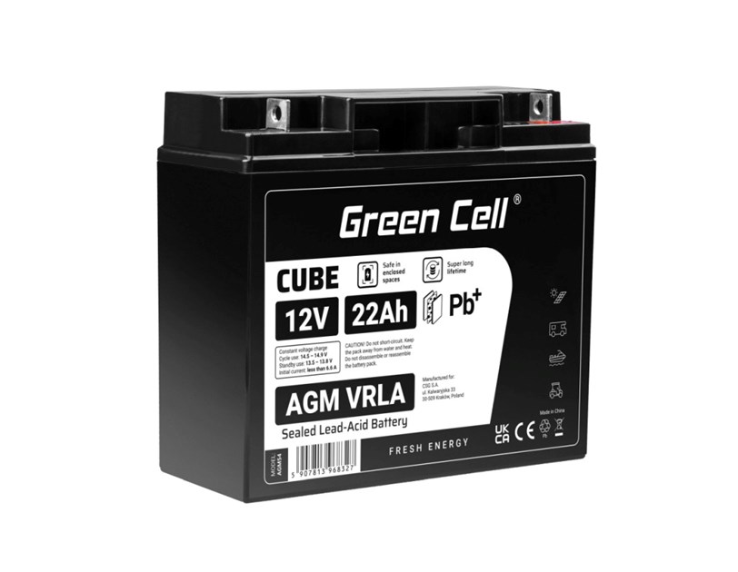 Green Cell (AGM54) baterija 12V/22Ah