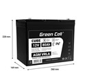 Green Cell (AGM57) baterija 12V/80Ah